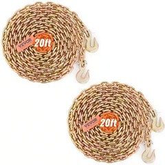 Transport Binder Chain 4,900 lbs. Load Capacity G80 Tow Chain 5/16 in. x 20 ft.