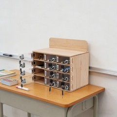 12.76*7.4*9.02in Acrylic And Wood Cell Phone Storage Cabinet With Locks And Keys
