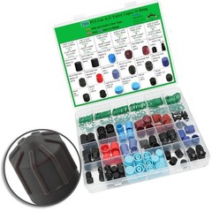 R134a Valve Cap Kit O-ring Assortment OE Spec Fit Dust Particle Protection