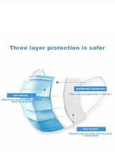 [50 Pcs]3-Ply Disposable Face Mask Non Medical Surgical cover Buy More Save More