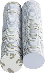 100 PCS 125Khz RFID Sticker Coin Adhesive Back Proximity ID Card Token