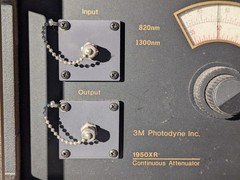 Photodyne Model 1950XR-100B Fiber Optic Continuous Optical Attenuator , 820/1300
