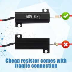 20pcs Load Resistor 50w 6rj LED Decoder Fix Error Code Hyper Flash Turn Signal