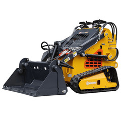 New Skid Steer Loader 24HP 4-in-1 Bucket 3-stage hydraulic pump Free Shipping