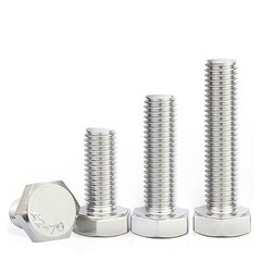 Hexagon Head Fully Threaded Set Screws A2 Stainless Steel Bolts M4 M5 M6 M8