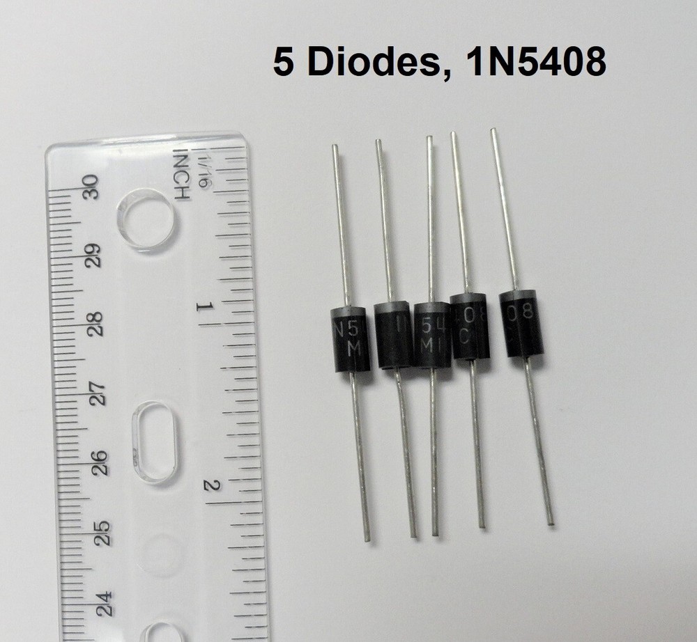 5 pcs 1N5408 Diodes,1000V 3Amp Rectifier, New, USA Free Shipping from California