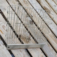 Vintage General Store Wire Retail Display Shelf Freestanding / Wall Mount