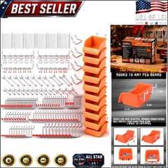 Rust Resistant 238 PCS Pegboard Hooks Assortment – Perfect for Home Organization