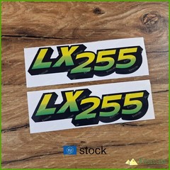 John Deere LX255 Stripes Lower Hood Laminated Decals Stickers Set M126050 Set