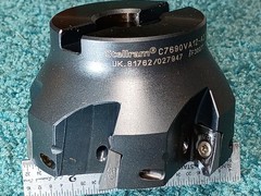 Stellram 2.50″ Face Mill Cutter 90° C7690VA12-A2.50Z06R W/New Walter ADMT WKP25S