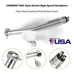 NSK Style dental high speed handpiece push button type turbine 4 hole SANDENT Dr