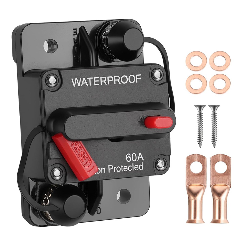 Fuse Holder 12V To 48V For Solar Panel Trolling Motor Vehicle Circuit Safeguard