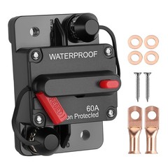 Fuse Holder 12V To 48V For Solar Panel Trolling Motor Vehicle Circuit Safeguard