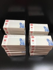 Basic Synguard Cat No NGPF 7002 Nitrile Examination Gloves Size M Lot 21 PKS