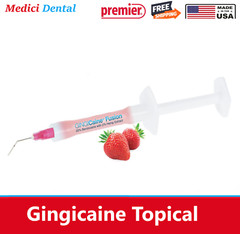 Gingicaine Topical Anesthetic Gel in Syringe. 1.2 ml prefilled syringe Ex: 11/27