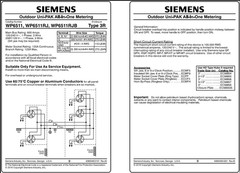 Siemens WP6511RJB 5-Gang 600A 125 Amp Sockets Ringless Horn Bypass UNI-PAK Meter