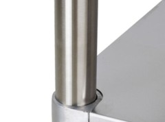 24″W x 72″L Stainless Steel Commercial Restaurant Work Table with Sink on Right