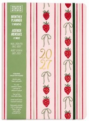 2027 Orange Circle Studio Monthly Planner 17 Month Pink Red Strawberry MEDIUM