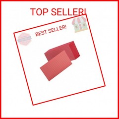 Oxford Ruled Color Index Cards, 3″ x 5″, Cherry, 100 Per Pack (7321 CHE)
