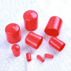 PVC Vinyl Rubber Round End Cap Thread Cover Rod Bar Screws Plastic Tube Protect
