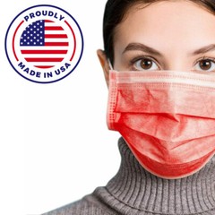 MADE IN USA Face Mask Mouth 50 PCS & Nose Protector Respirator Masks with Filter