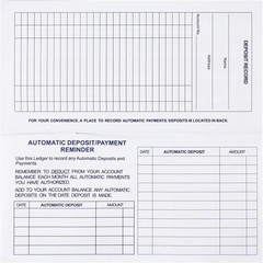 Larger Lines 20 Pack Checkbook Register, Check Registers for Personal Use