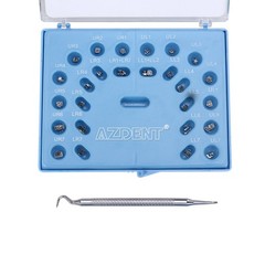 AZDENT Dental Orthodontic Metal Self-Ligating Brackets Roth 0.022″ 345 hooks