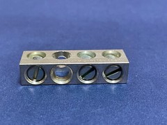 QTY 25 Ilsco Terminal Neutral Ground Bar NB1 14-2 AL CU AL7CU 3 Port