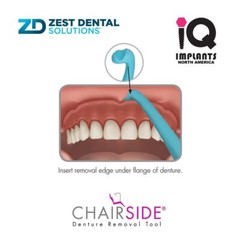 Zest CHAIRSIDE Genuine Dental Removal Tool for Artificial Teeth, 2-Pack