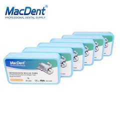 200pcs Dental Orthodontic 1st 2nd Molar Buccal Tube Roth MBT Monoblock Bondable