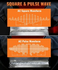 HF Aluminum Tig Welder AC/DC Pulse MMA Tig Welding Machine 200A 220V &Foot Pedal