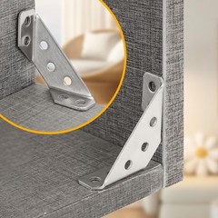 25PCS Universal Stainless Steel Furniture Corner Connector Brackets for Books…