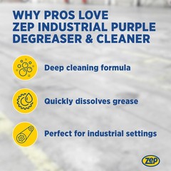 Zep Industrial Purple Solvent Degreaser – 5 Gallon (Case of 1) R45815 – Powerful