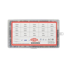HFS(R) Bearing Balls Assortment Kit Stainless Steel304 15 Different Sizes 1-10mm