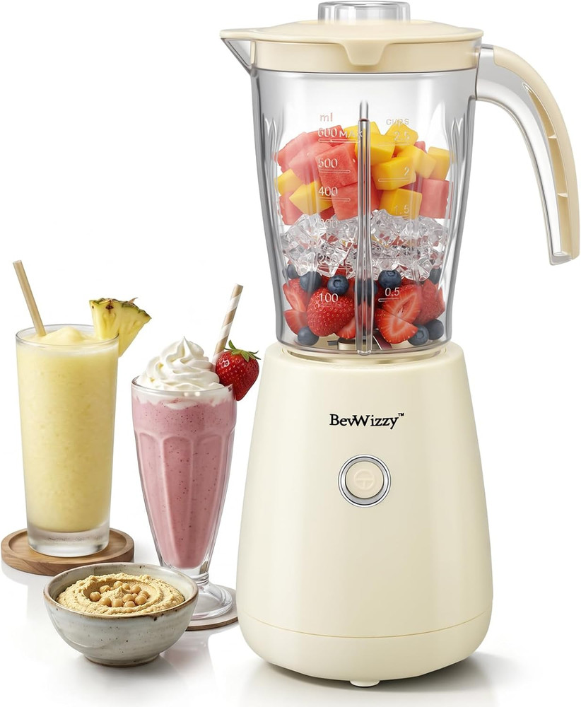 Blender for Smoothies and Shakes, Peak 350W Single Serve Mixer with Stainless St