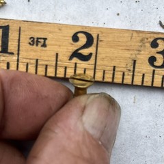 2 Pounds Of Brass Screws 3/4”x#8 Nos