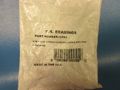 FK Bearing CF5Y, 5/16 x 5/16 Rod End, Female Right Hand w Stud