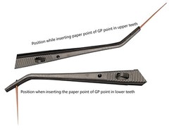 Endodontic Tweezer Paper Point Angled with Lock Tip Surgical Forceps ARTMAN