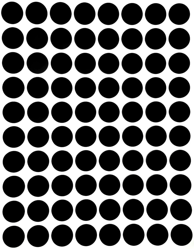 Black Color-Coding Labels in Various Sizes 8MM-38MM (¼ ” – 1 ½ “) 15 Sheets