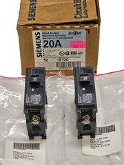 2 Siemens Panel Circuit Breaker 20A Amp 120/240V 1 Pole Bolt On B120 Type BL