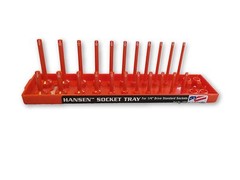 Hansen Global 1405 1/4? Drive Standard Regular & Deep Socket Holder  Orange