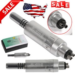 Dental Slow Low Speed Inner Spray Air Motor E-Type Handpiece 4 Hole fit NSK WY4
