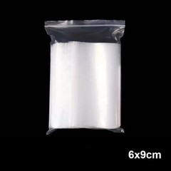 100Pcs Clear Zip Seal Plastic-Bags Jewelry Zipper Top Lock Reclosable Baggies
