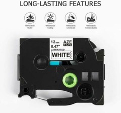 5PK 12mm Label Tape Replace For Brother P-Touch H110 TZ TZe-231 Black on White