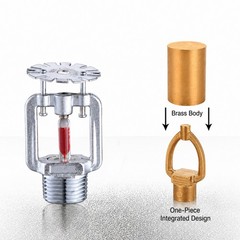 Concealed Pendent Fire Sprinkler Head DN15 R1/2 155°F 68°C K80 Cover Plate