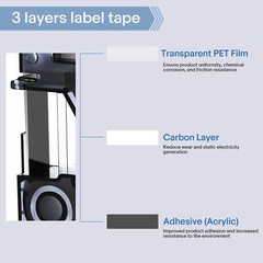 5PK For Dymo D1 Black on White S0720530 Label Tape Cassette 45013 1/2″ 12mm 160