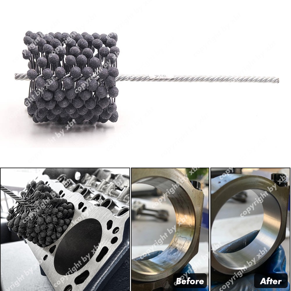3.5″ 90mm Engine Cylinder Hone 240 Grit Ball Brush for 3.18″-3.55″ Bore