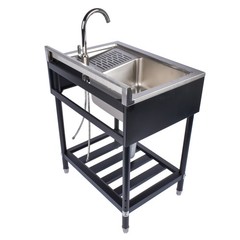For Indoor and Outdoor Laundry Kitchen Multifunctional 304 Stainless Steel Sink