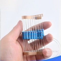 1/4W Metal Film Resistors 0.1% tolerance 1 ohm to 10M ohm available 20 pack