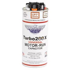 Global Turbo 200X Motor Run Capacitor, 5-97.5 Mfd, 370/440V